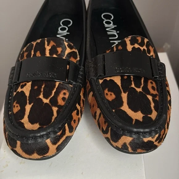 Calvin Klein Women's Leopard Print Loafers, BNWOT, no dust bags, comes with box - Picture 7 of 12